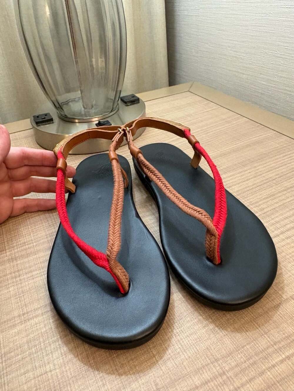 Ancient Greek Sandals Zoi Leather-Trimmed Braided Cord Sandals - Picture 3 of 10
